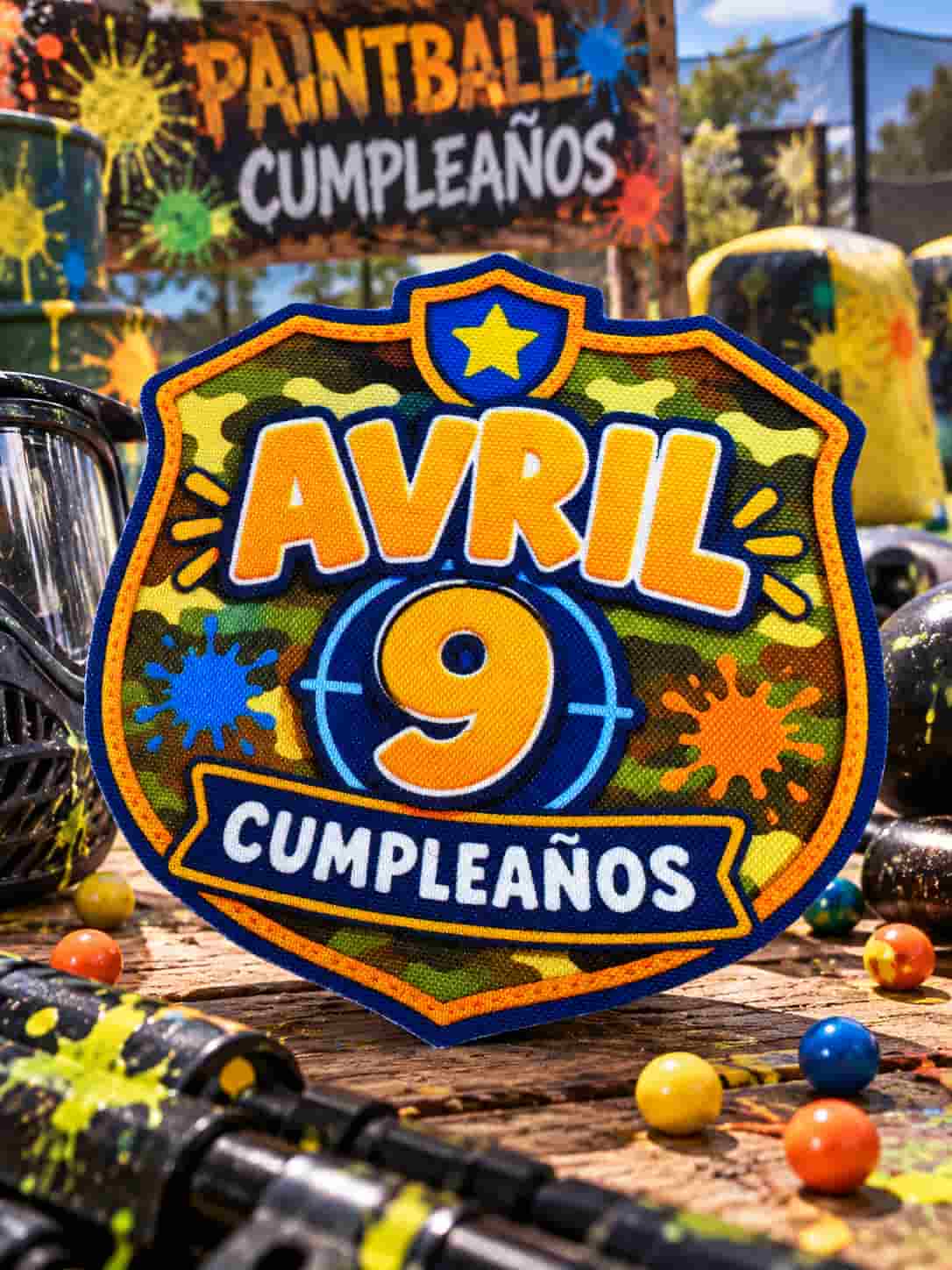 Parche personalizado para cumpleaños con nombre y edad