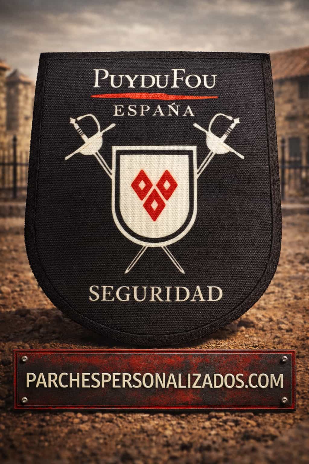 Parches borde hilo acabado bordado